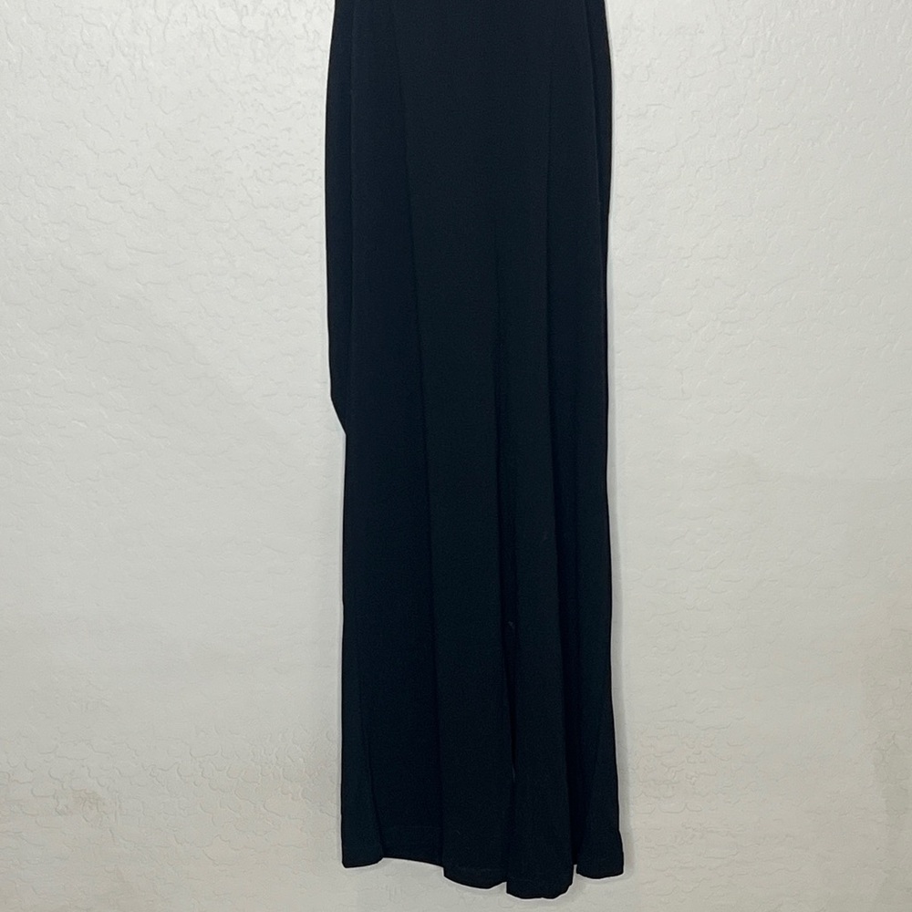 Hello Molly Black Flutter Sleeve Jumpsuit with tie and cutting back Small - Picture 5 of 12